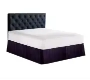 Luxury 1500 Thread Count Wrinkle Resistant Stripe Bed Skirt / Dust Ruffle - TWIN