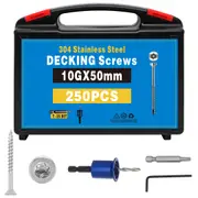 10G 50mm Torx star head 304 stainless steel Screws 250pcs Ez-Bit & Driver Bit
