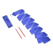 2 Pcs Dance Ribbons, 78.7" Rhythmic Dance Ribbon with Wands, Bright Blue