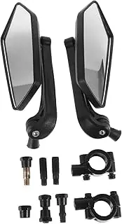 MUELODSIC 1 Pair Bike Rearview Mirror Lightweight Handlebar Mounted Rotatable Side Mirror for Bicycles Motorcycles and Electric Bikes Wide Angle View for Safe Riding