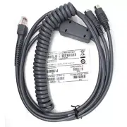9FT 3M Coiled PS2 Keyboard Wedge Cable For Zebra LS2208 LS4208 CBA-K01-S07PAR