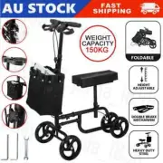 2024 Foldable Knee Walker Scooter Mobility Alternative Crutches Wheelchair