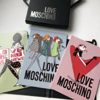 在飛比找蝦皮購物優惠-MOSCHINO 筆記本 3本 筆記本組 Love Mosc