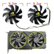 1 Pair Graphics Card Cooling Fan for White Label AMD DICASVER RX580 588