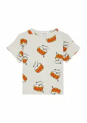 Bobo Choses Kids Mini Musician Printed Cotton T-shirt (2-8 Years) - Beige - 8-9Y (8 Years) 8-9Y (8 years)
