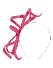 [Gregory Ladner] Loops Fascinator Sin Bow in Fuchsia