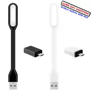 Flexible Mini USB&Type-C LED Light Lamp Computer Reading Bright For Notebook PC