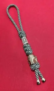 Knife Paracord Lanyard with "Mandalorian" and Runa metal beads