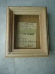 Unstained Wood Complete Shadow Box Frame Glass Included #51-40 Inside Dim. 5” X
