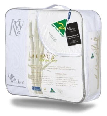 NEW Big Bedding Kelly & Windsor Alpaca Bamboo 200 Quilt