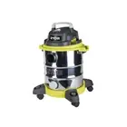 Ryobi Wet Dry Vac 20L Stainless Steel Workshop Vacuum Cleaner Toolshop Cleaning