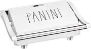 Panini Maker - 750 Watt 2-Slice Press Grill with Indicator Lights | Opens 180 Degrees | Double Sided Heating | Non-stick Cooking | Cool Touch Handle | Easy to Clean, Cream