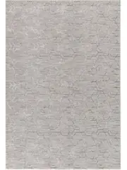 Versha Modern Geometric Luxe Grey Rug