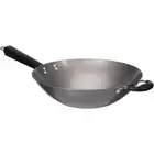 Stainless Steel Wok Stir Fry Pan Craft Wok Traditional Handle Non Stick Round