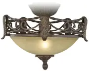 Acanthus Scavo Glass Pull-Chain LED Ceiling Fan Light Kit