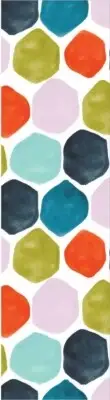 "Hexagon" Pattern Headband by GoRunUSA, Poly/Spandex Blend, for Running & More