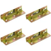 4pcs Non-Mortise Bed Furniture Hinge Fixing Connector, Bed Rail Bracket