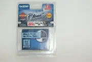 Brother P Touch Laminated Label Narrow Tape TZ-541 3/4" Black On Blue