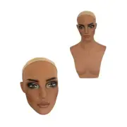 Mannequin Head Wig Display Stand PVC Multifunctional Wig Holder Wig Head for Hat
