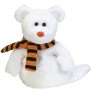 TY BEANIE BABIES "QUIVERS" THE GHOST BEAR MINT WITH MINT TAG