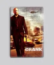 CRANK (2006) - 2" x 3" MOVIE POSTER MAGNET (jason statham action)
