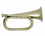 Sai Musical Bugle Nicely Tuned Golden With Case Mouthpiece Army Scout Sea Cadet