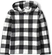 [The Children's Place] Girls' Long Sleeve, Sherpa Lined, Zip-Front Hoodie