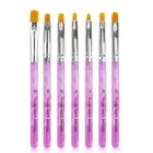 7x Acrylic Nail Art Pen Tips UV Builder Gel Painting Brush Manicure Drawing Pen