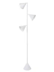 Bally 3 Light Floor Lamp in White