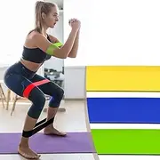 Loop Resistance Band Set | Professional Latex Elastic Bands for Upper & Lower Body & Core Exercise | Comes in Light,Medium & Heavy Strength (Pack of 3)