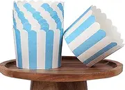 150 Pcs Cupcake Cups,Cupcake Liners, Paper Baking Cups Stripes Muffin Liners Grease-Proof Bulk Cupcake Liners Popcorn Dessert Ice Cream Ice Cream Wrapper for Birthday Parties, Christmas Weddings ﻿