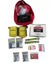 2 person 3 day basic emergency kit with backpack first aid food water car kit