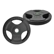 7.5kg X 2 Rubber Coated Cast Iron Olympic Weight Plate - Commercial Grade