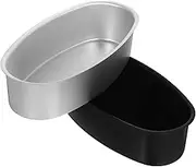 2pcs Kitchen Baking Mold Cake Non Stick Baking Pan Oval Shape Baking Molds Aluminum Alloy Cake Pan Set