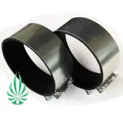 2xNoise Reducer Clamps 6/8/10/12/14'' Hydroponic Duct Fan Carbon Filter Silencer
