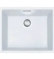 Franke SID110-50 PW Sirius Bowl Kit Polar White Undermount Kitchen Laundry Sink