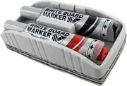 Pentel Maxiflo Whiteboard Marker Medium Bullet Point Nib Black & Red Ink, 1 E...