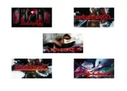 Devil May Cry 3 Dante's Awakening PlayStation 2 Memory Card Glossy Stickers