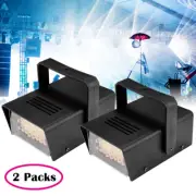 2x Disco Party Lights Strobe Led Dj 24 LED Flash Stage Light Halloween Xmas Rave