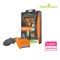 在飛比找momo購物網優惠-【FURminator】神效專利去毛梳長毛中型犬專用(換毛救