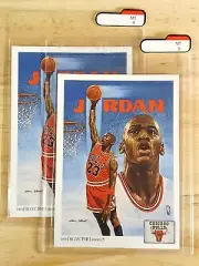 1991 Upper Deck Michael Jordan 2x Lot Checklist #75 - Taby Card™ MINT 9 MINT 9