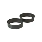 2pc Avanti 9cm Egg & Crumpet Pancake Mould Non-Stick Rings Breakfast Cooker BLK