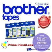 2x Brother Genuine TZ131 TZE131 TZE-131 12mm Black on Clear Laminated Tape 8 m