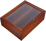 SOLUSTRE Vintage Display Stand Doors for Small Figurines and Statues Two-Tiered Organizer for Home Decor and Collectibles for Tabletop Wall Hanging