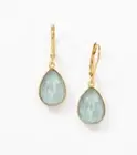 Touchstone Crystal Earrings Agave Drop Gold Plating New Condition