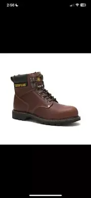 CAT P89586 Men Second Shift Steel Toe Work Boots US 9, Dark Brown