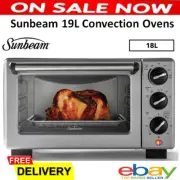 Sunbeam 18L Convection Oven Bake Roast Toast Grill Kitchen Cooker Baking Tray