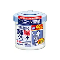 在飛比找松果購物優惠-日本小林製藥-浴廁抽取式可分解除垢去汙馬桶座清潔濕紙巾50入