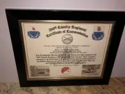 299TH U.S. CAVALRY REGIMENT / COMMEMORATIVE - CERTIFICATE OF COMMENDATION