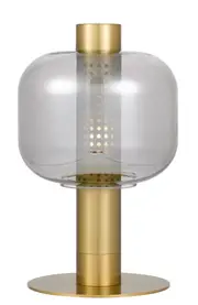 Padua Gold Smoke Glass Modern Table Lamp